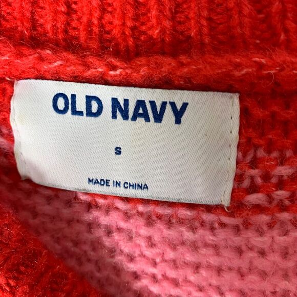 Old Navy Womens Rainbow Striped Knit Pullover Sweater Size L Boxy Fit Oversized - Picture 6 of 9